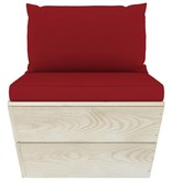 VidaXL 9-delige Loungeset met kussens pallet vurenhout