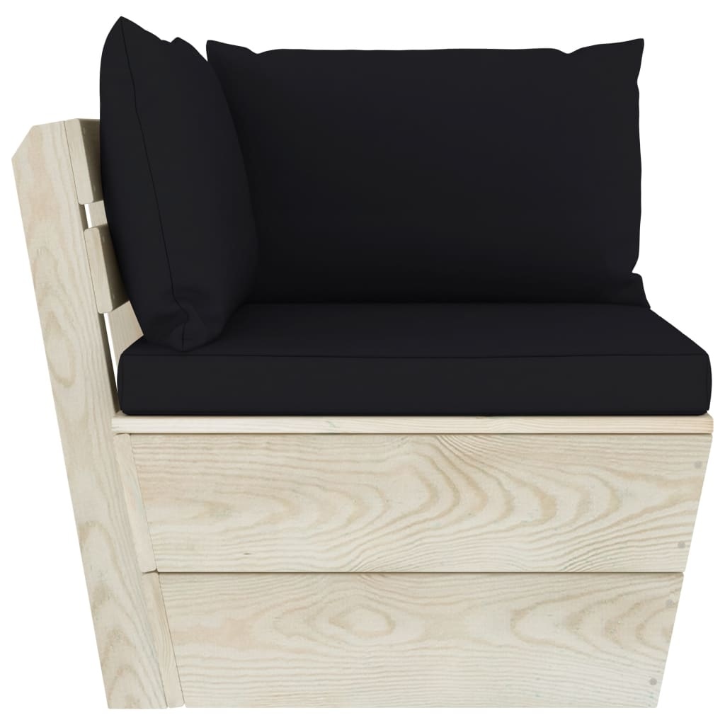 VidaXL 8-delige Loungeset met kussens pallet vurenhout