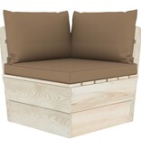 vidaXL 10-delige Loungeset met kussens pallet vurenhout