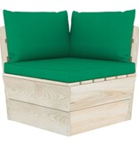 vidaXL 10-delige Loungeset met kussens pallet vurenhout