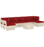 VidaXL 8-delige Loungeset met kussens pallet vurenhout