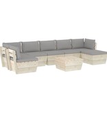 VidaXL 8-delige Loungeset met kussens pallet vurenhout