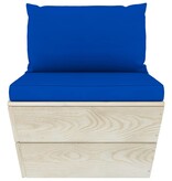 VidaXL 9-delige Loungeset met kussens pallet vurenhout