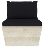 VidaXL 9-delige Loungeset met kussens pallet vurenhout