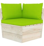 VidaXL 7-delige Loungeset met kussens pallet vurenhout