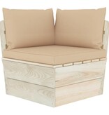 VidaXL 7-delige Loungeset met kussens pallet vurenhout