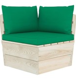 VidaXL 6-delige Loungeset met kussens pallet vurenhout
