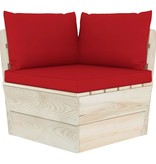 VidaXL 6-delige Loungeset met kussens pallet vurenhout