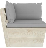 VidaXL 6-delige Loungeset met kussens pallet vurenhout