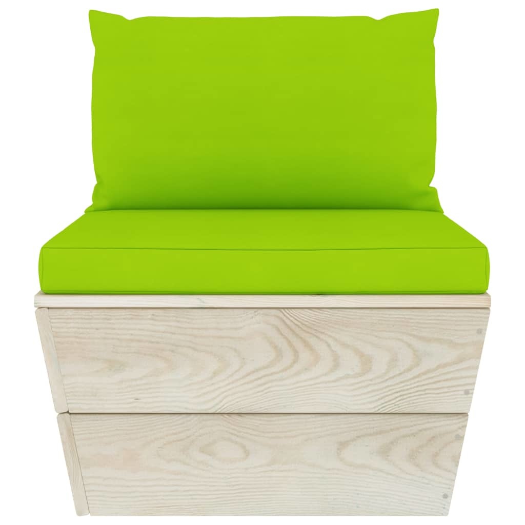 VidaXL 6-delige Loungeset met kussens pallet vurenhout