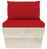 VidaXL 6-delige Loungeset met kussens pallet vurenhout