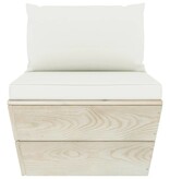 VidaXL 6-delige Loungeset met kussens pallet vurenhout