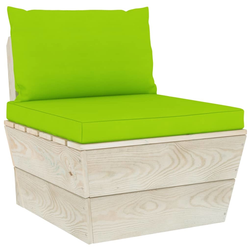 VidaXL 6-delige Loungeset met kussens pallet vurenhout