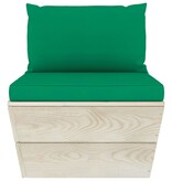 VidaXL 6-delige Loungeset met kussens pallet vurenhout