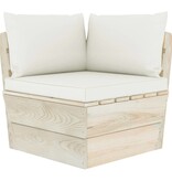 VidaXL 5-delige Loungeset met kussens pallet vurenhout