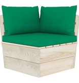 VidaXL 3-delige Loungeset met kussens pallet vurenhout