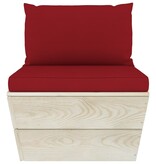 VidaXL 3-delige Loungeset met kussens pallet vurenhout