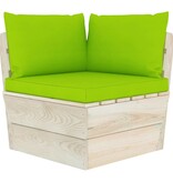 VidaXL Tuinbank 2-zits met kussens pallet vurenhout