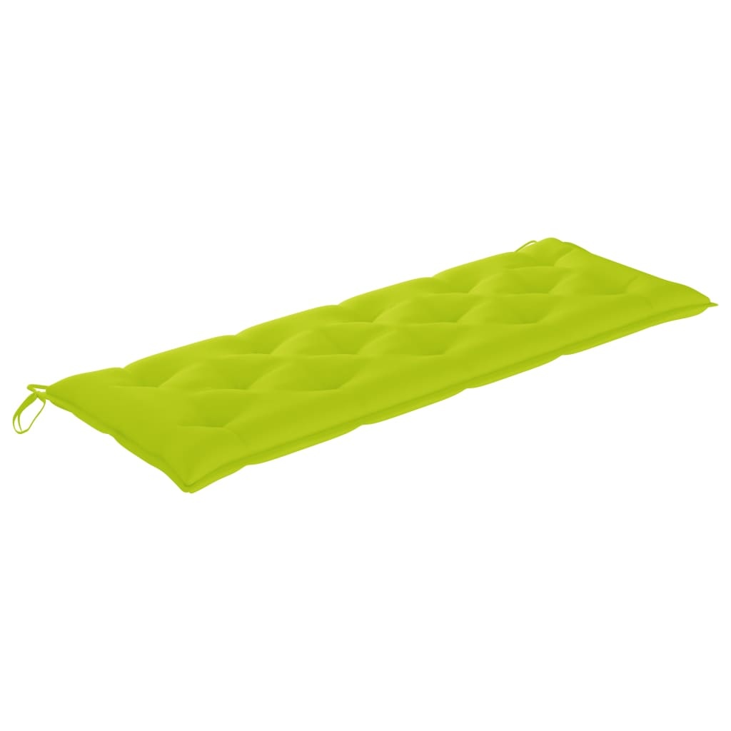 VidaXL Tuinbank stapelbaar met kussen 159 cm massief teakhout