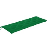 VidaXL Tuinbank stapelbaar met kussen 159 cm massief teakhout