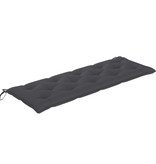 VidaXL Tuinbank stapelbaar met kussen 159 cm massief teakhout