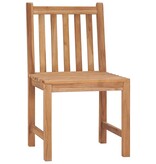 VidaXL Tuinstoelen 2 st met kussens massief teakhout