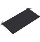 VidaXL Tuinbank met antracietkleurig kussen 112 cm massief teakhout