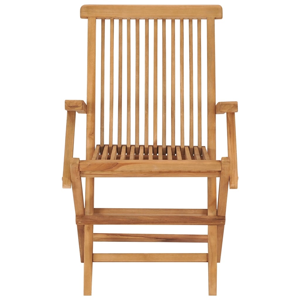 VidaXL Tuinstoelen 2 st met antracietkleurige kussens massief teakhout