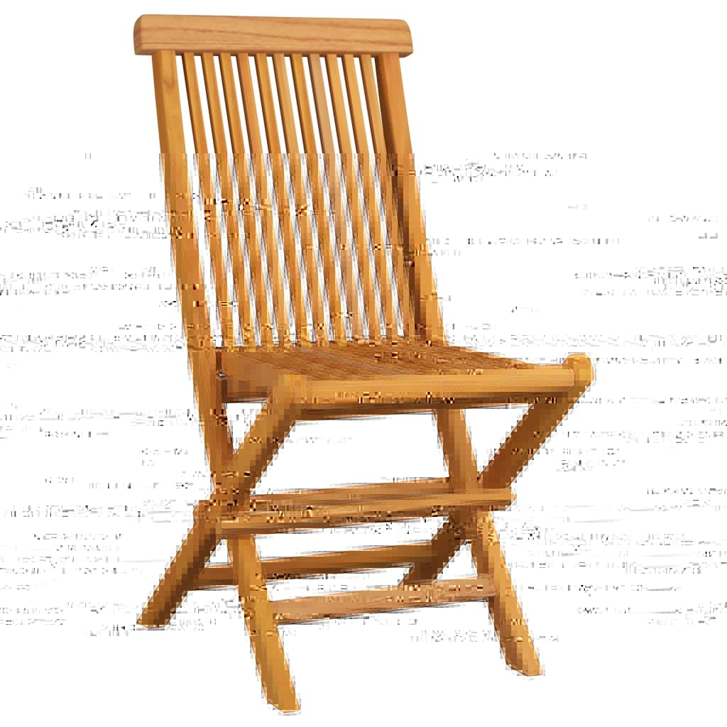VidaXL Tuinstoelen met blauwe kussens 2 st massief teakhout