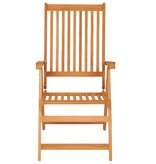 VidaXL Tuinstoelen 2 st met heldergroene kussens massief teakhout