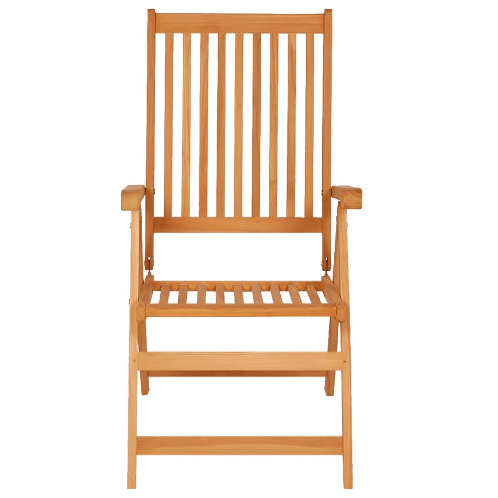 VidaXL Tuinstoelen 2 st met grijze kussens massief teakhout