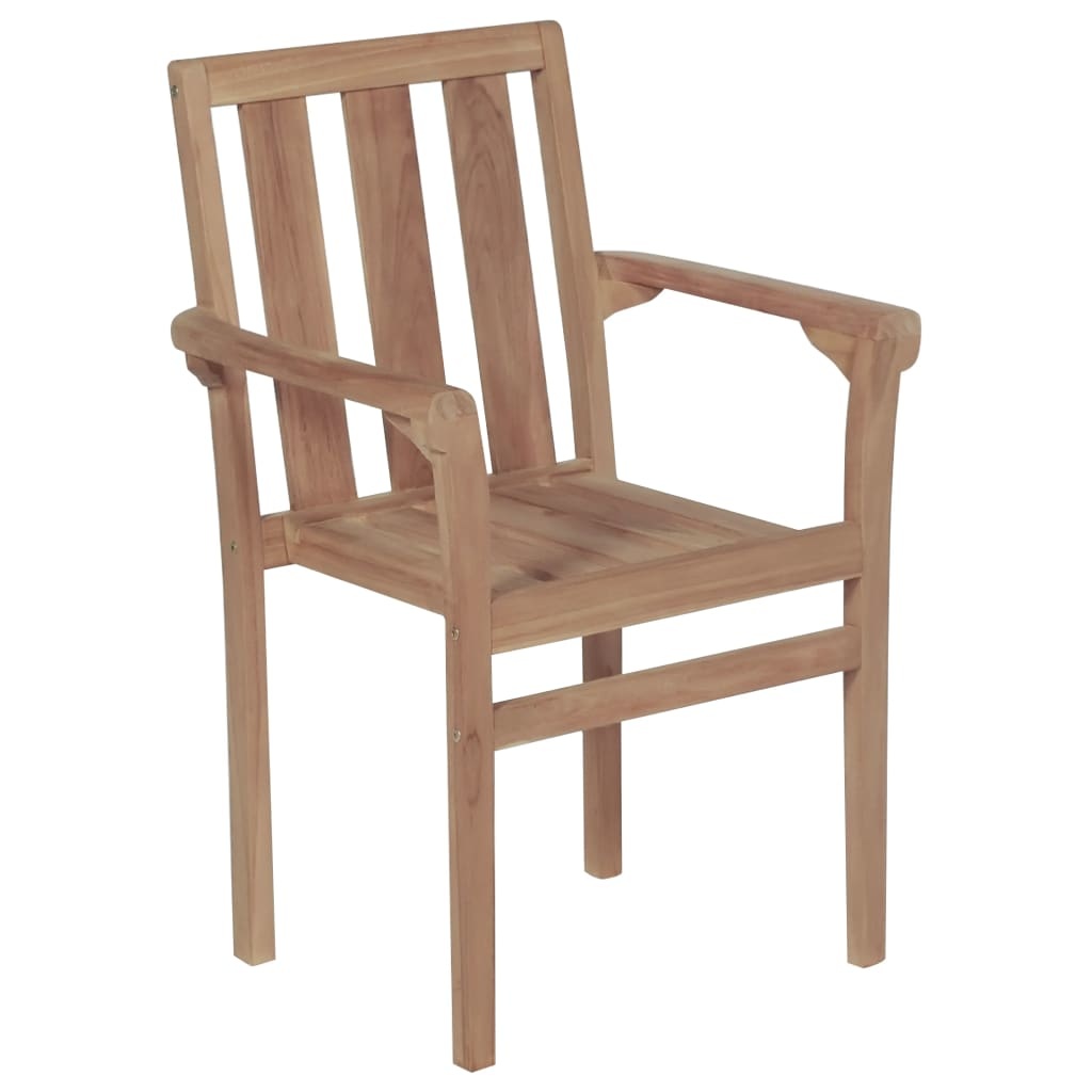 VidaXL Tuinstoelen 2 st met antracietkleurige kussens massief teakhout