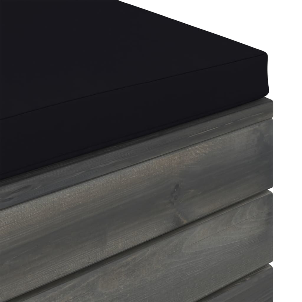 VidaXL 12-delige Loungeset met kussens pallet massief grenenhout