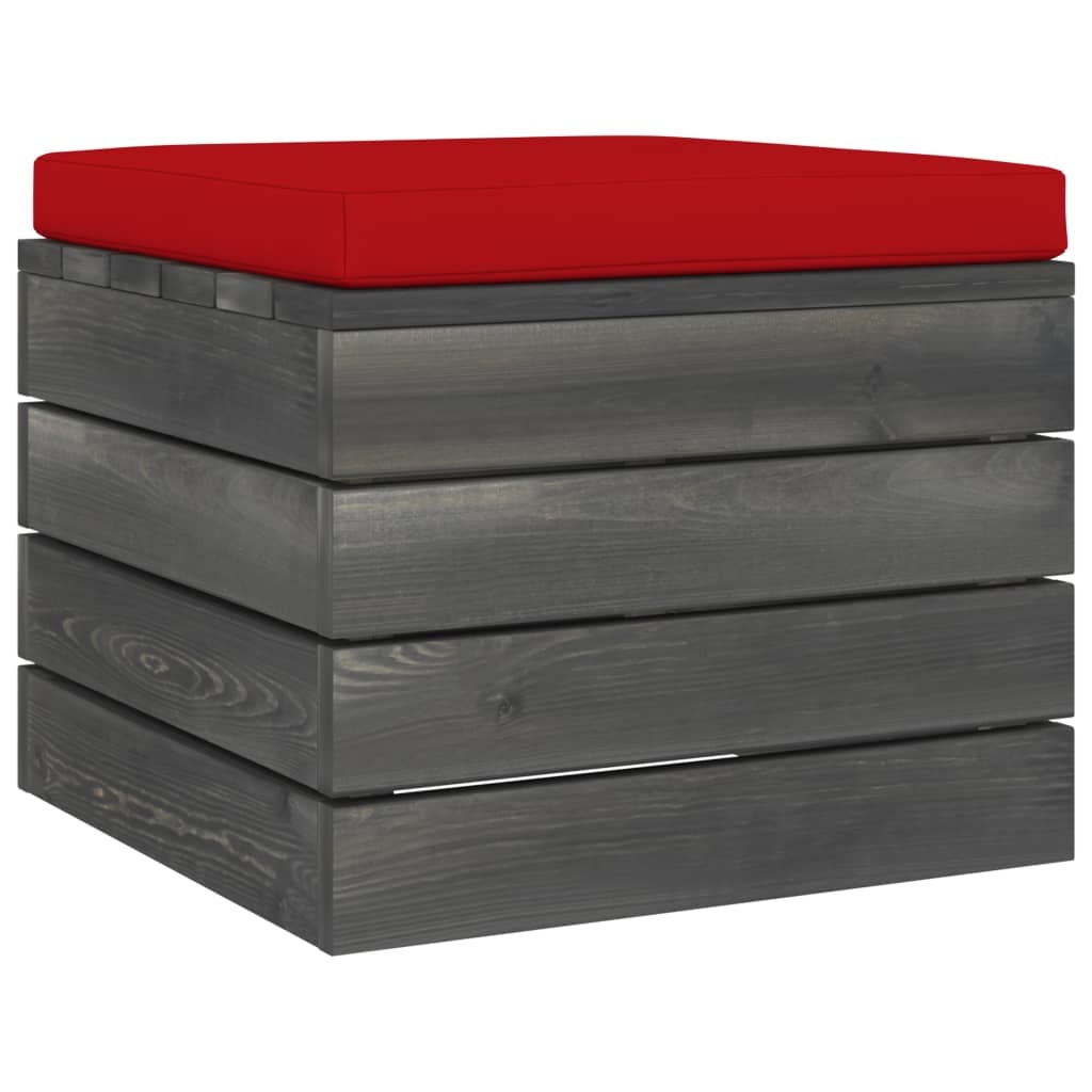 VidaXL 12-delige Loungeset met kussens pallet massief grenenhout