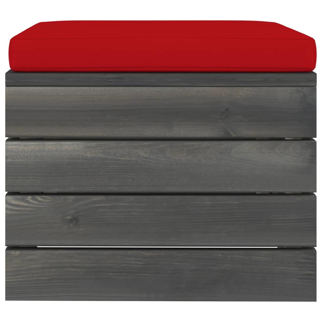 VidaXL 12-delige Loungeset met kussens pallet massief grenenhout