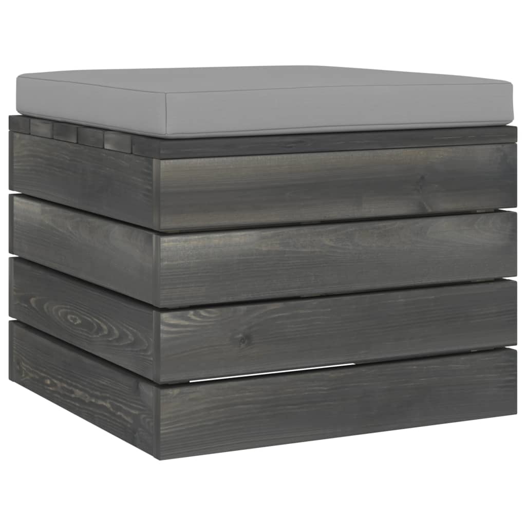 VidaXL 12-delige Loungeset met kussens pallet massief grenenhout