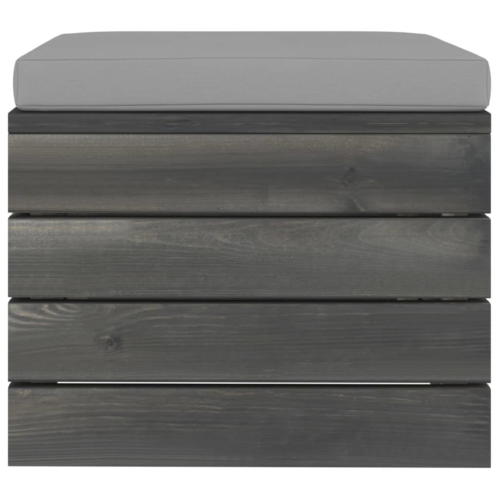 VidaXL 12-delige Loungeset met kussens pallet massief grenenhout