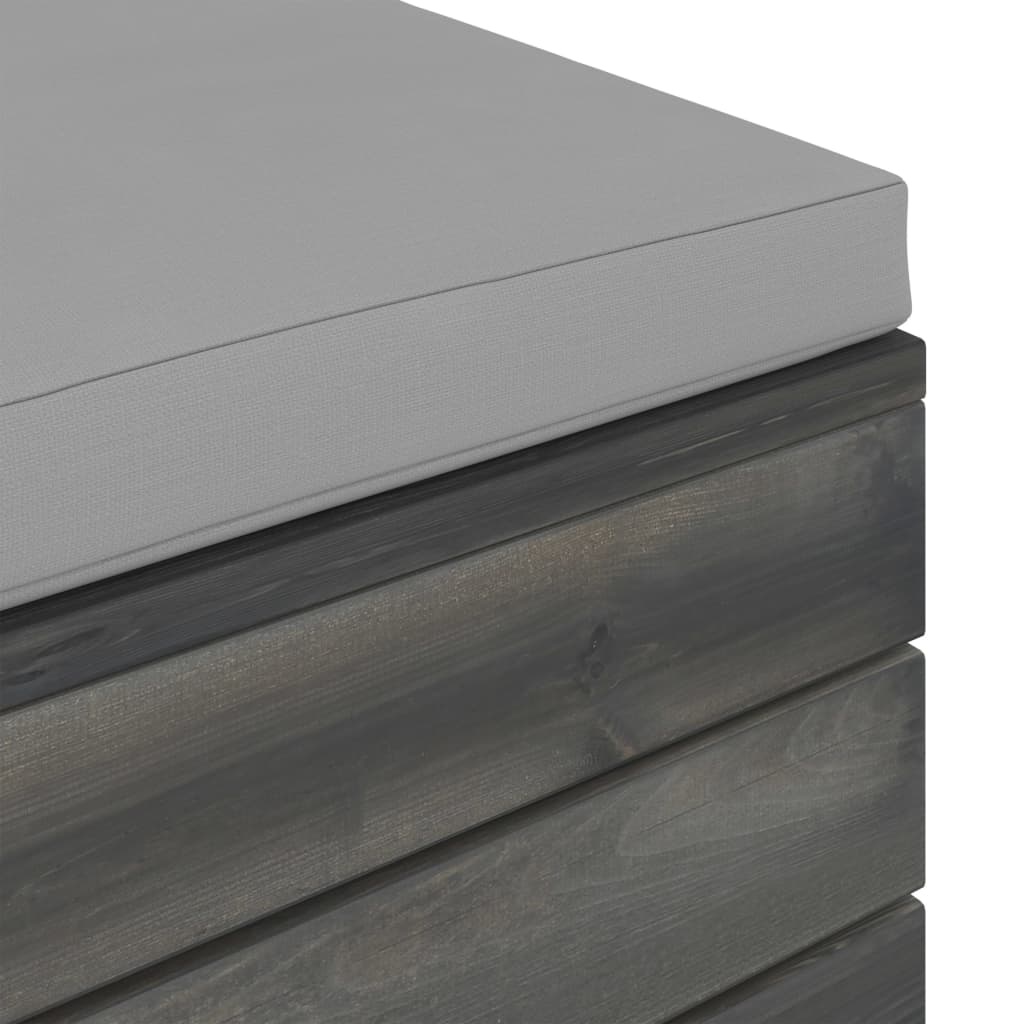 VidaXL 12-delige Loungeset met kussens pallet massief grenenhout
