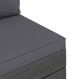 VidaXL 12-delige Loungeset met kussens pallet massief grenenhout