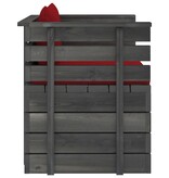 VidaXL 12-delige Loungeset met kussens pallet massief grenenhout