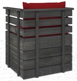 VidaXL 12-delige Loungeset met kussens pallet massief grenenhout