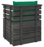 VidaXL 12-delige Loungeset met kussens pallet massief grenenhout