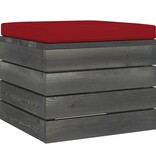 VidaXL 11-delige Loungeset met kussens pallet massief grenenhout
