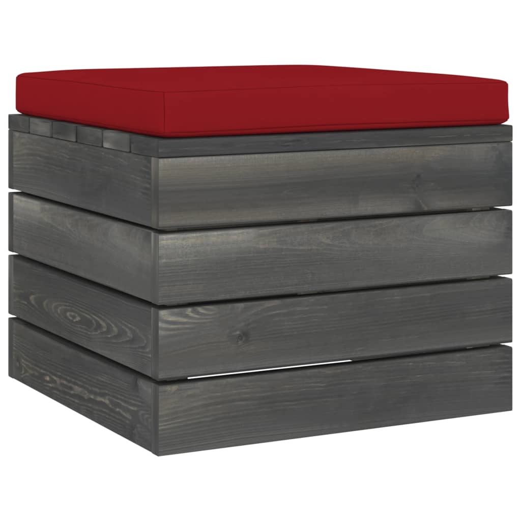VidaXL 11-delige Loungeset met kussens pallet massief grenenhout