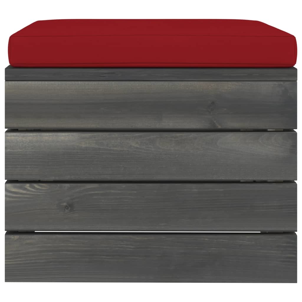 VidaXL 11-delige Loungeset met kussens pallet massief grenenhout