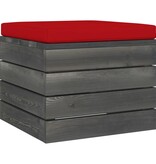 VidaXL 11-delige Loungeset met kussens pallet massief grenenhout