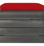 VidaXL 11-delige Loungeset met kussens pallet massief grenenhout