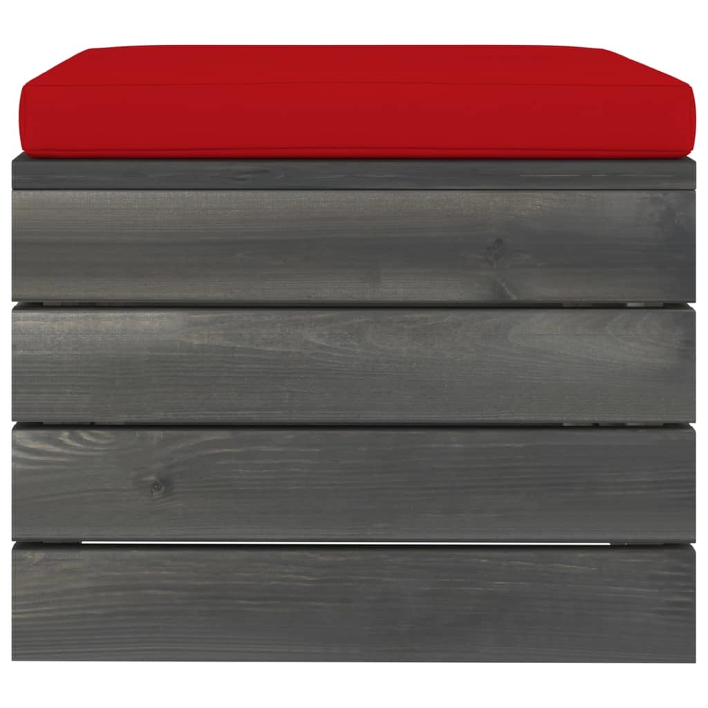 VidaXL 11-delige Loungeset met kussens pallet massief grenenhout