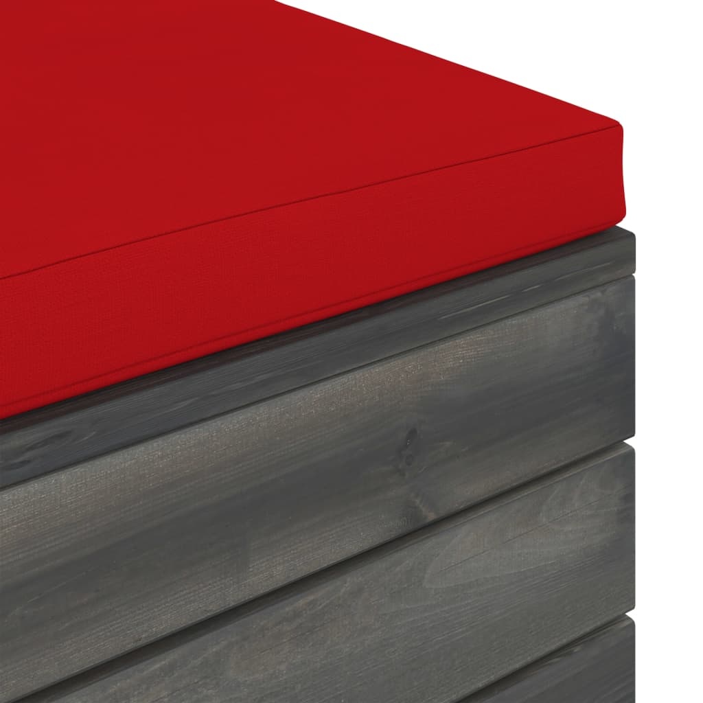 VidaXL 11-delige Loungeset met kussens pallet massief grenenhout