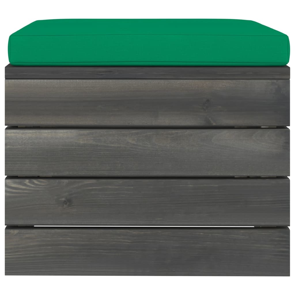 VidaXL 11-delige Loungeset met kussens pallet massief grenenhout